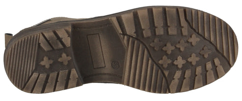 sole of a shoe with a pattern of x's and stripes