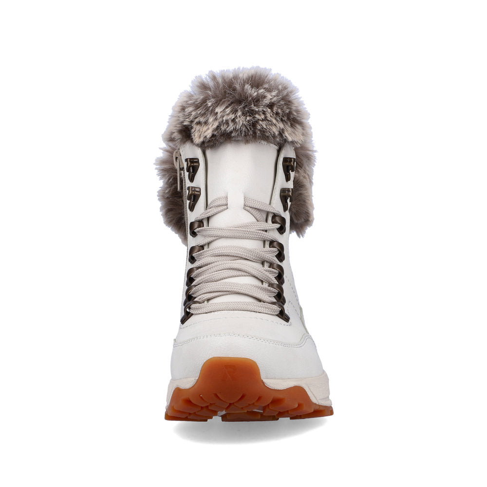 White Wool Lined Boot