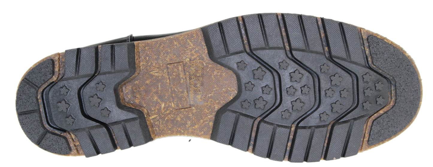 sole of a boot with deep treads and star-shaped patterns