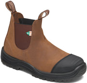 Blundstone 169 - Work & Safety Boot Rubber Toe Cap Saddle Brown