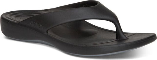 Aetrex Sandals Maui Flip Black