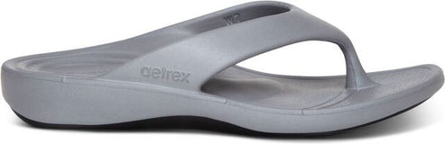 Aetrex Sandals Maui Flip Grey