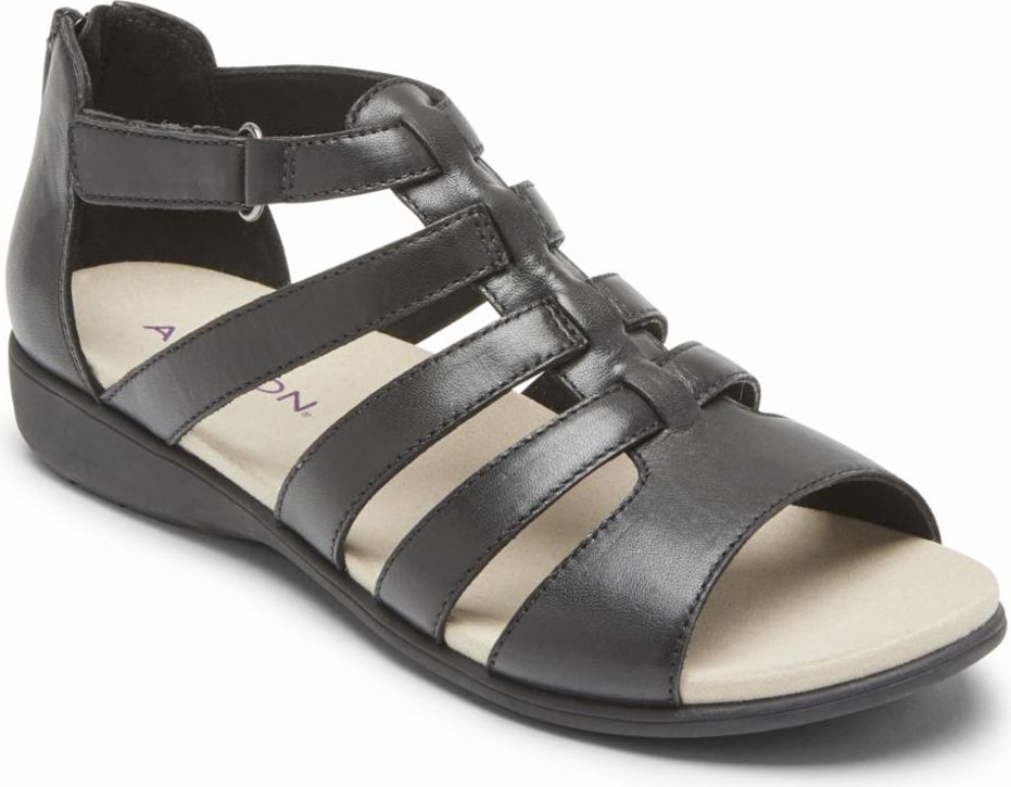 Aravon Sandals Abbey Gladiator Black - Wide