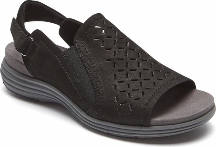 Aravon Sandals Beaumont Peep Sling Black