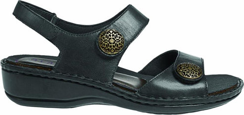 Aravon Sandals Cambridge Candace Black - Wide