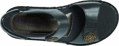 Aravon Sandals Cambridge Candace Black - Wide