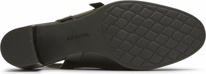 Aravon Sandals Career Dress Mary Jane Black - Wide