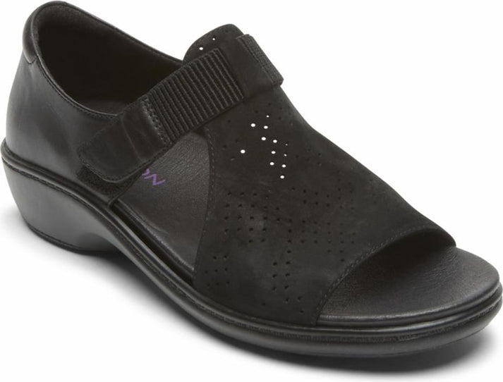 Aravon Sandals Duxbury T-strap Black - Wide