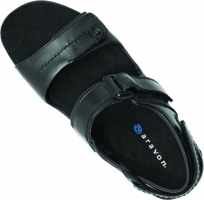 Aravon Sandals Power Comfort Sandals Katy Black - Narrow