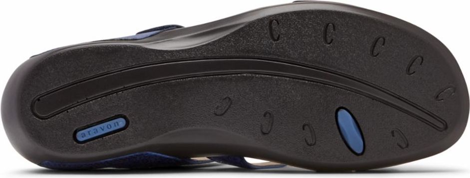 Aravon Sandals Power Comfort Strap Sandals Blue - Wide