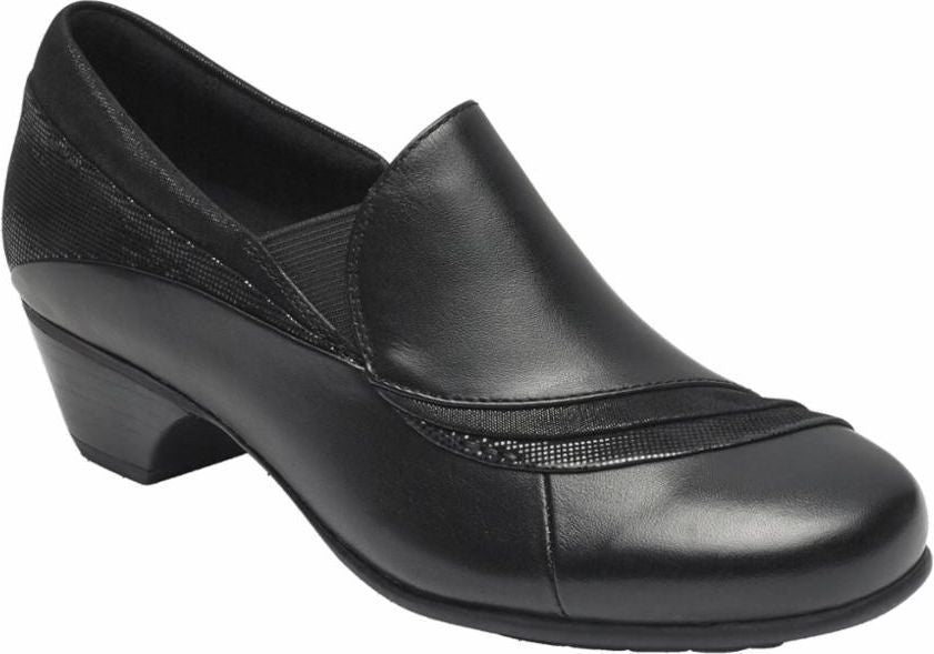 Aravon Shoes Provence Asym Slipon Black