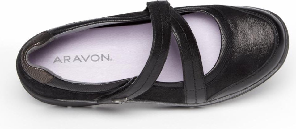 Aravon Shoes Pyper Cross Strap Black - Narrow