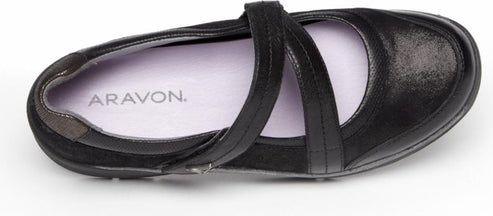 Aravon Shoes Pyper Cross Strap Black - Wide