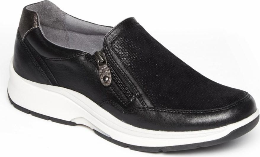 Aravon Shoes Pyper Side Zip Black - Narrow