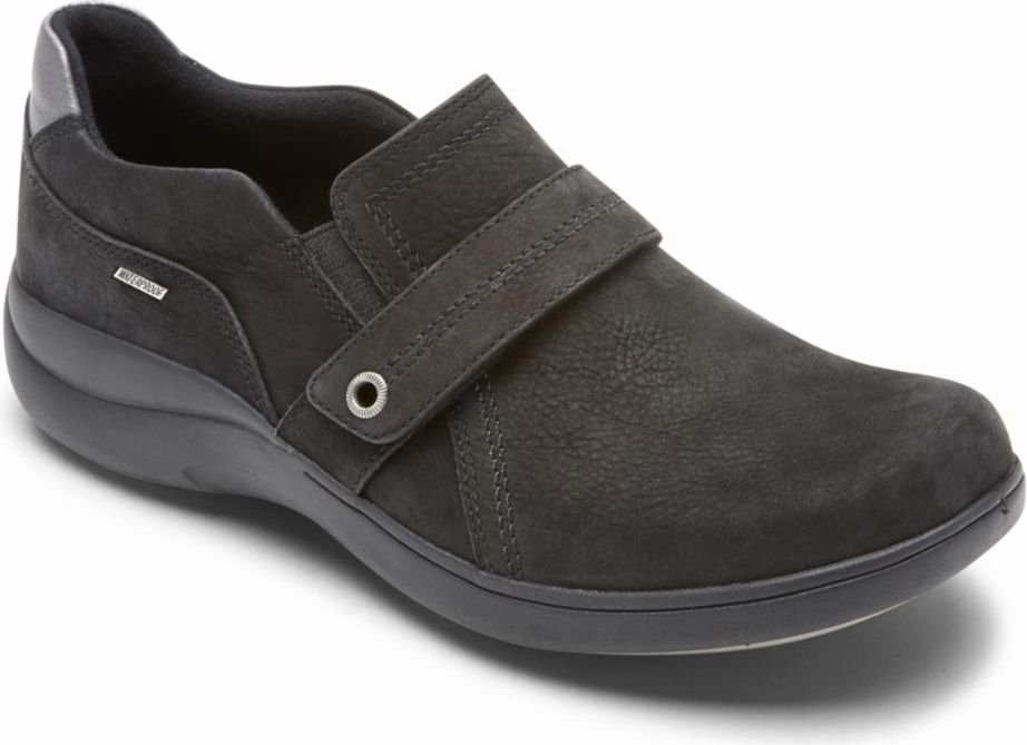 Rev Stridarc Waterproof Slipon Black - Extra Wide – Quarks Shoes