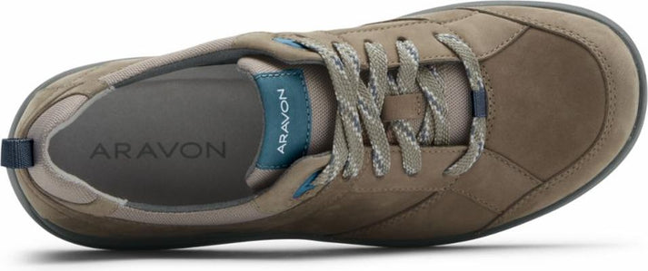 Aravon Shoes Rev Stridarc Waterproof Tie Grey - Wide