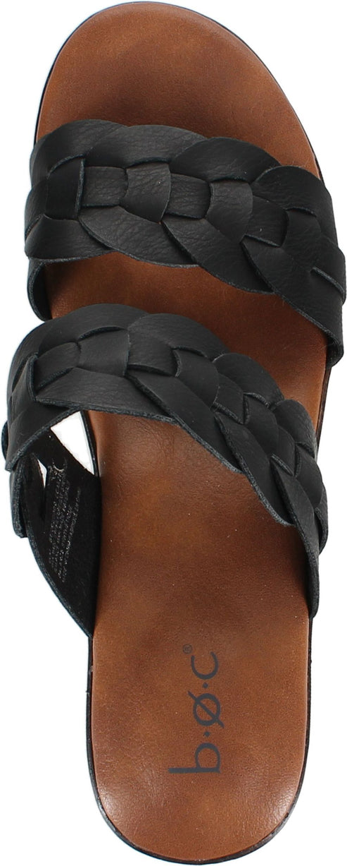 B.O.C Sandals Jillian Leather Like Black