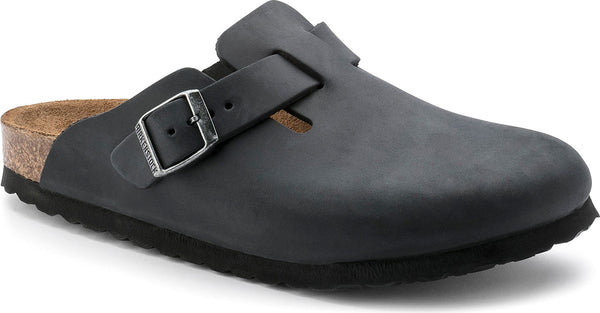 Boston Oiled Leather Black - Narrow – Quarks Shoes
