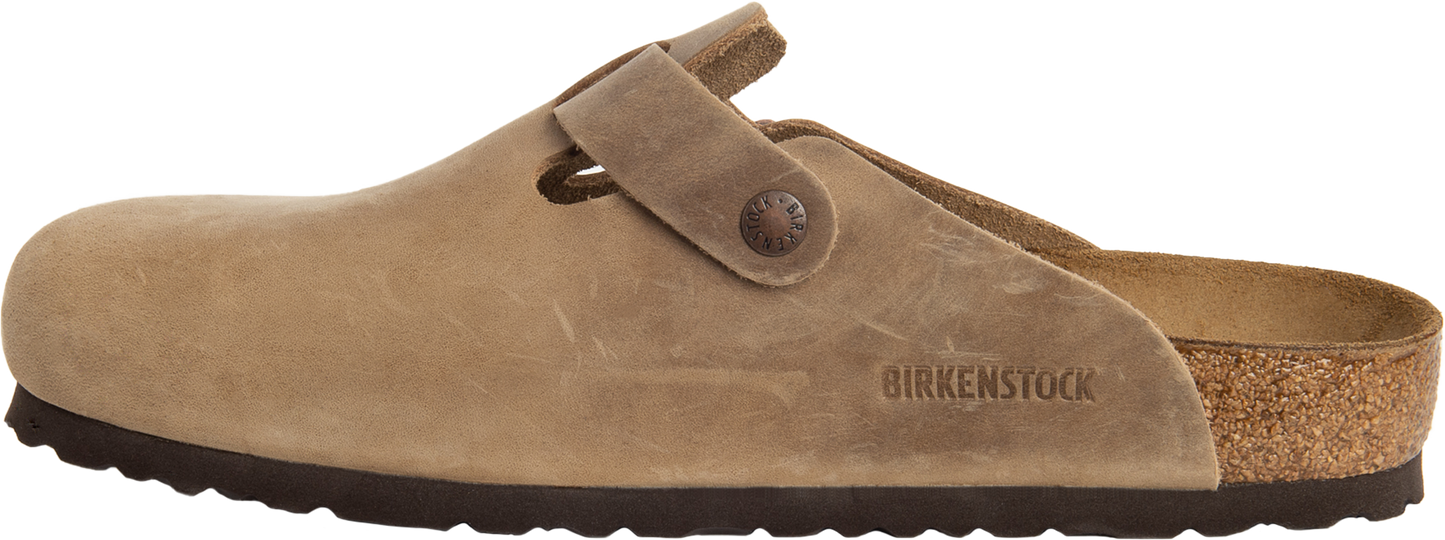 Birkenstock Clogs Boston Oiled Leather Tobacco - Regular Fit