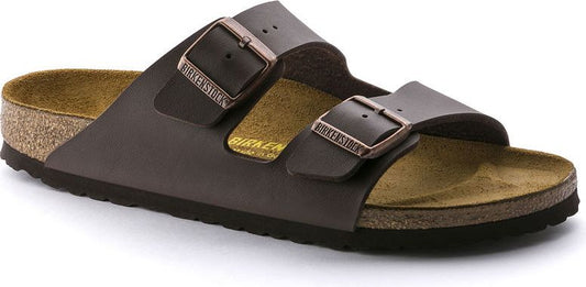 Birkenstock Sandals Arizona Birko-flor Dark Brown - Regular Fit