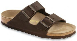 Birkenstock Sandals Arizona Soft Footbed Oiled Leather Habana - Regular Fit