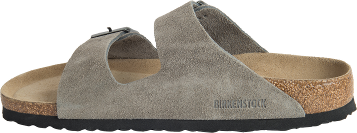 Birkenstock Sandals Arizona Soft Footbed Suede Stone Coin - Narrow