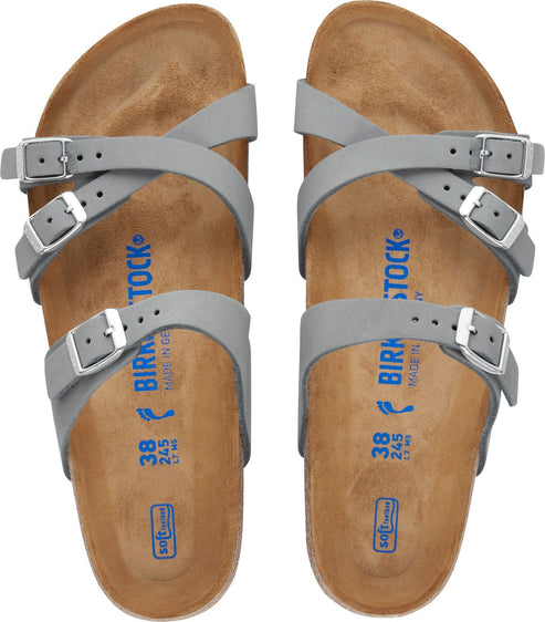 Birkenstock Sandals Franca Soft Footbed Dove Gray - Regular Fit