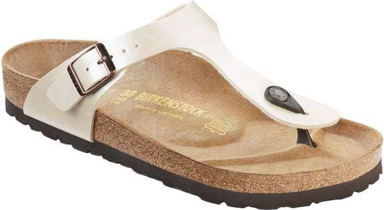 Birkenstock Sandals Gizeh Birko-flor Pearl White - Regular Fit