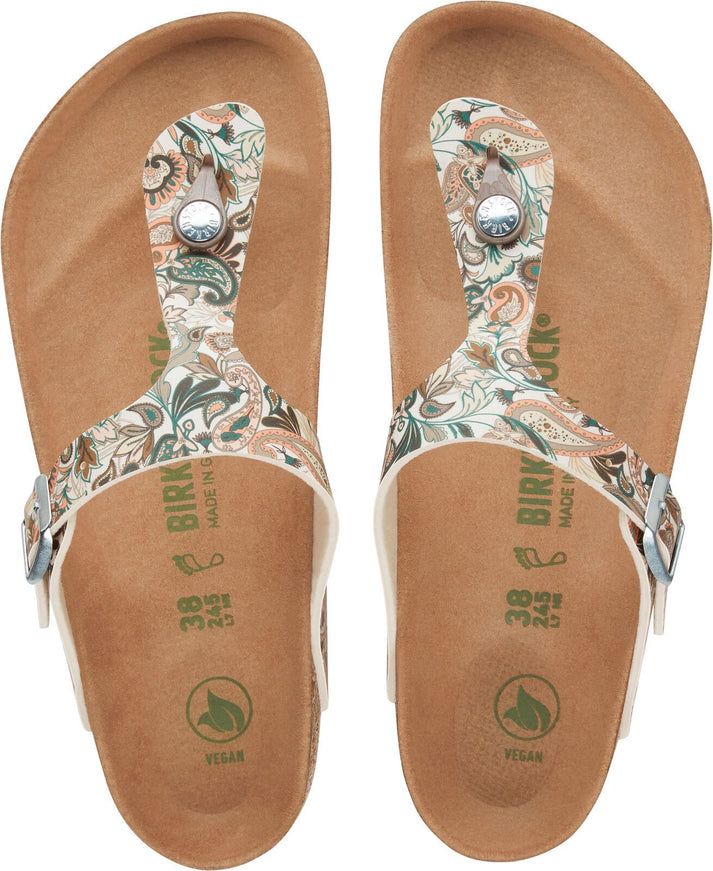 Birkenstock Sandals Gizeh Vegan Rose Paisley Birko-flor - Regular Fit