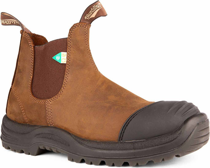 Blundstone Boots Blundstone 169 - Work & Safety Boot Rubber Toe Cap Saddle Brown