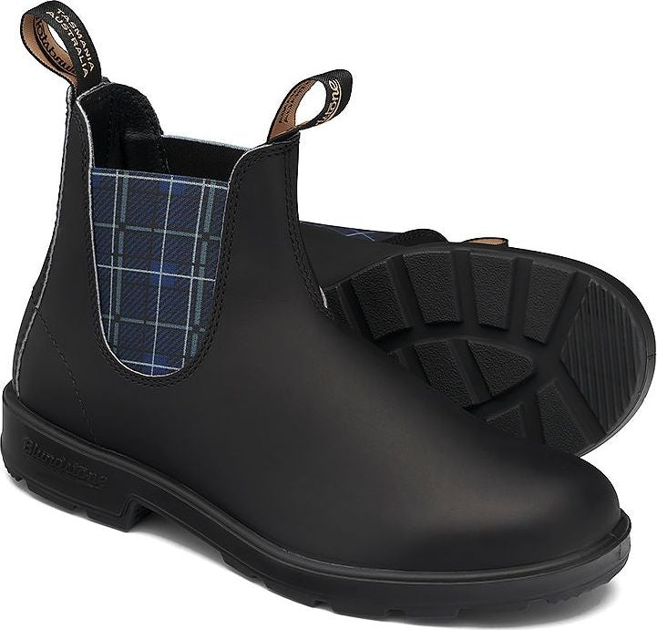 Blundstone Boots Blundstone 2102 - Original Black With Navy Tartan Elastic