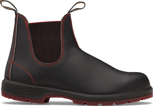 Blundstone Boots Blundstone 2342 - Classic Black With Red Black Herringbone Elastic And Red Sole
