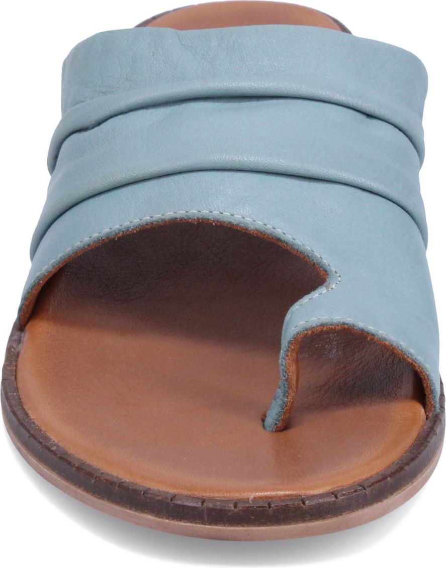 Light blue sandal with a toe loop.