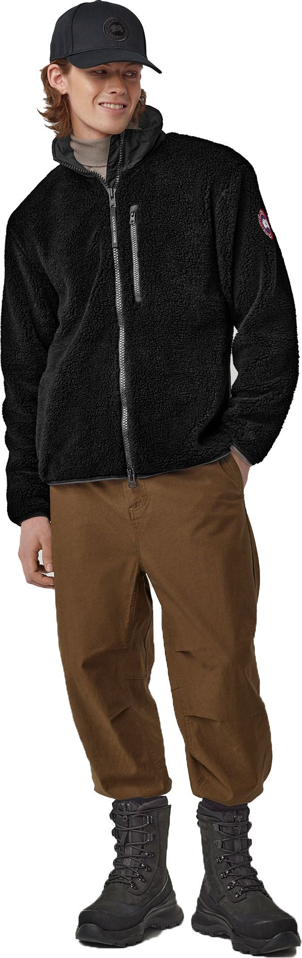 Kelowna Fleece Jacket Black | Quarks Shoes