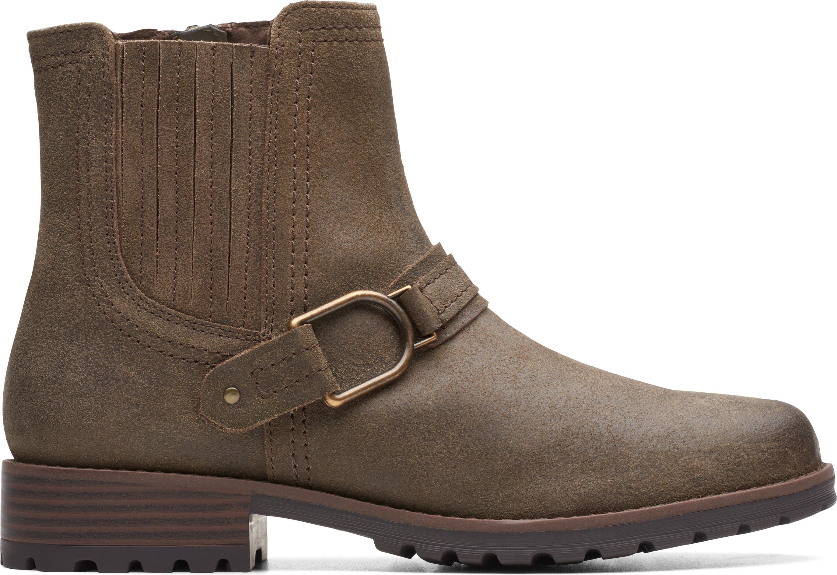 Aspra Buckle Dark Olive Suede | Quarks Shoes