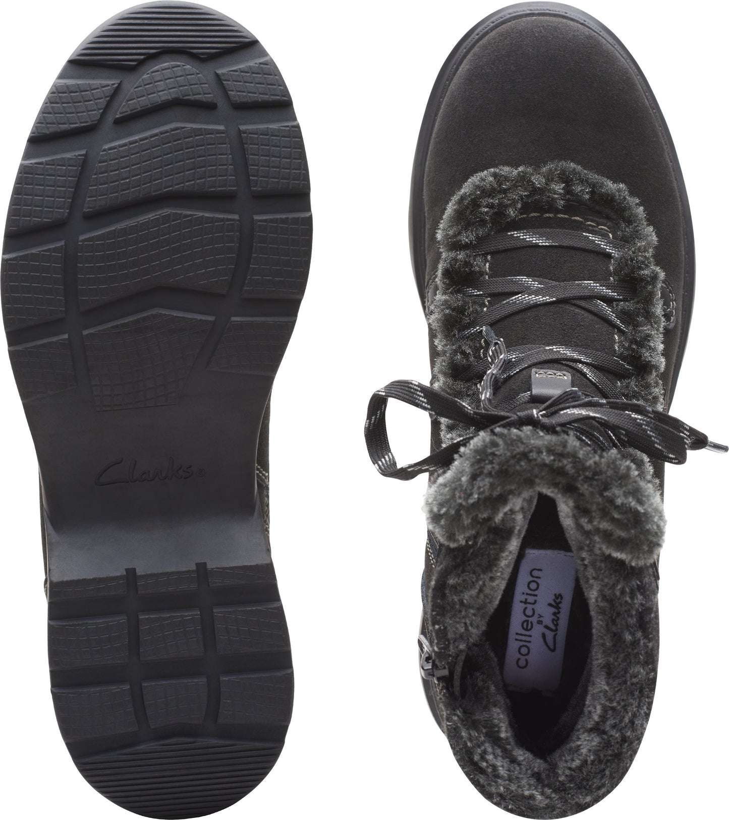 Clarks Boots Aveleigh Zip Wool Lined Waterproof Black