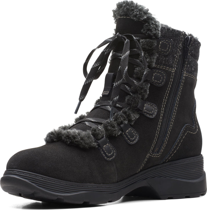 Clarks Boots Aveleigh Zip Wool Lined Waterproof Black