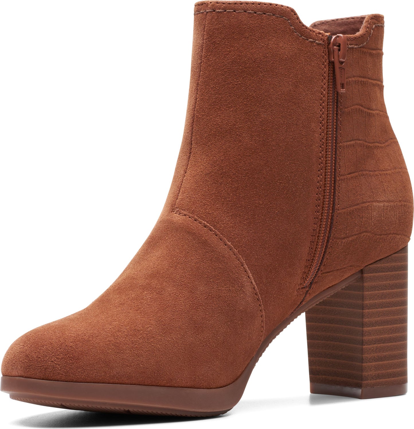 Clarks Boots Bayla Rose Tan Suede