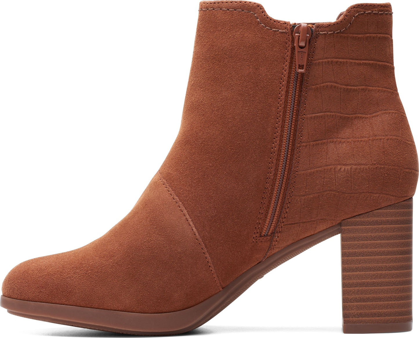 Clarks Boots Bayla Rose Tan Suede
