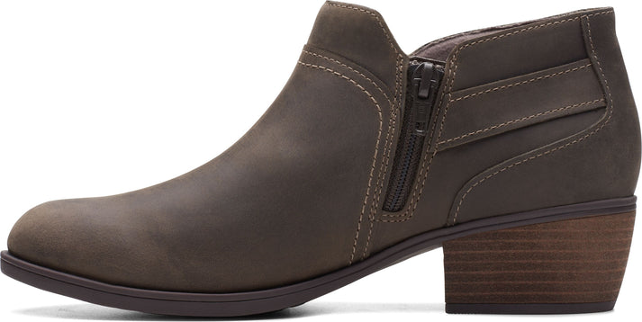 Clarks Boots Charlten Grace Taupe Oil Leath