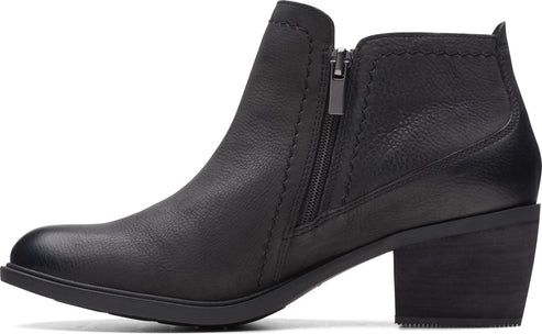 Clarks Boots Neva Lo Black Leather