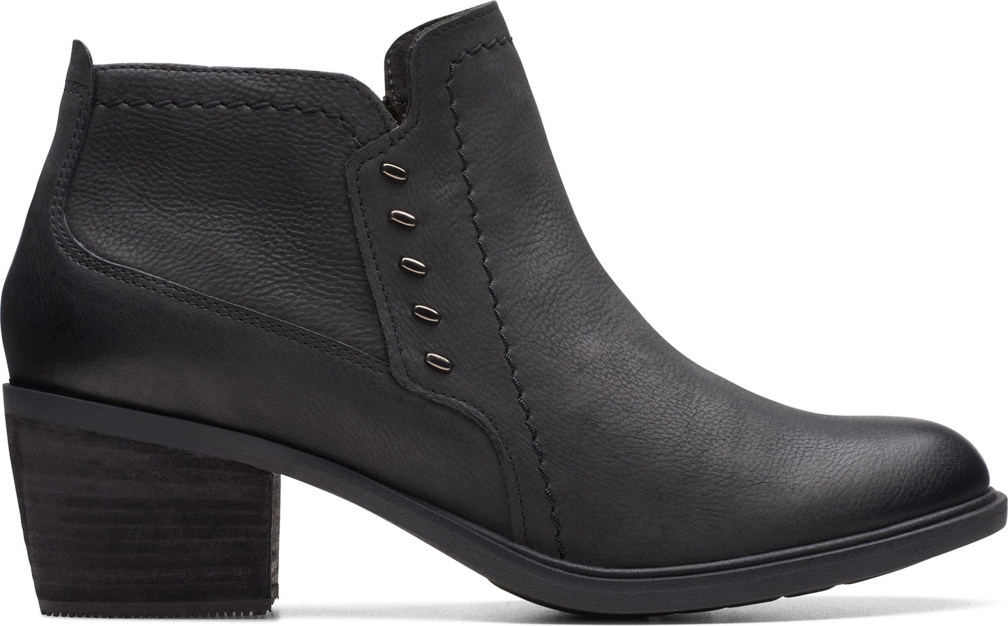 Clarks Boots Neva Lo Black Leather