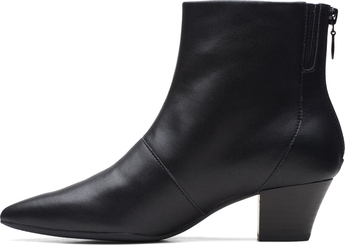 Clarks Boots Teresa Boot Black Leather