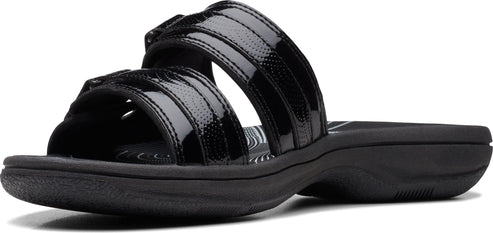 Clarks Sandals Breeze Piper Black Patent