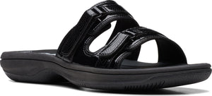 Clarks Sandals Breeze Piper Black Patent