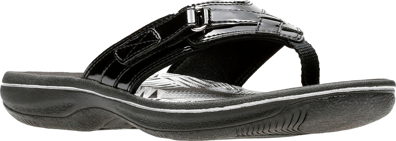 Clarks Sandals Breeze Sea Black Patent