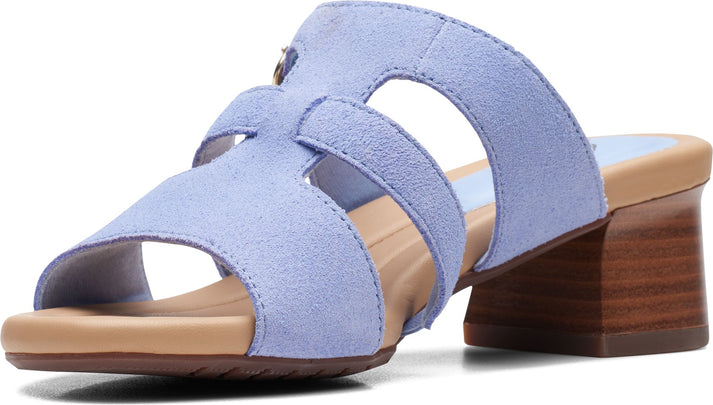 Clarks Sandals Desirae Palm Powder Blue