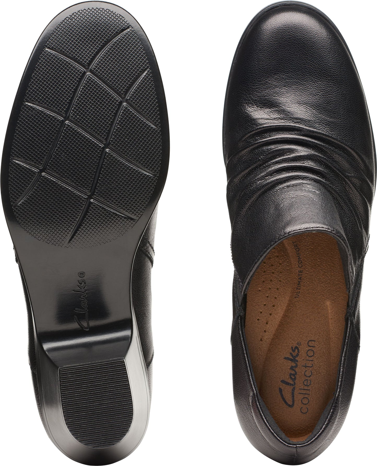 Clarks Shoes Emily 2 Cove Black Leather