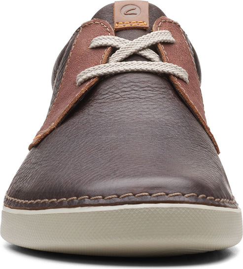 Clarks Shoes Gerald Low Dark Brown Leather