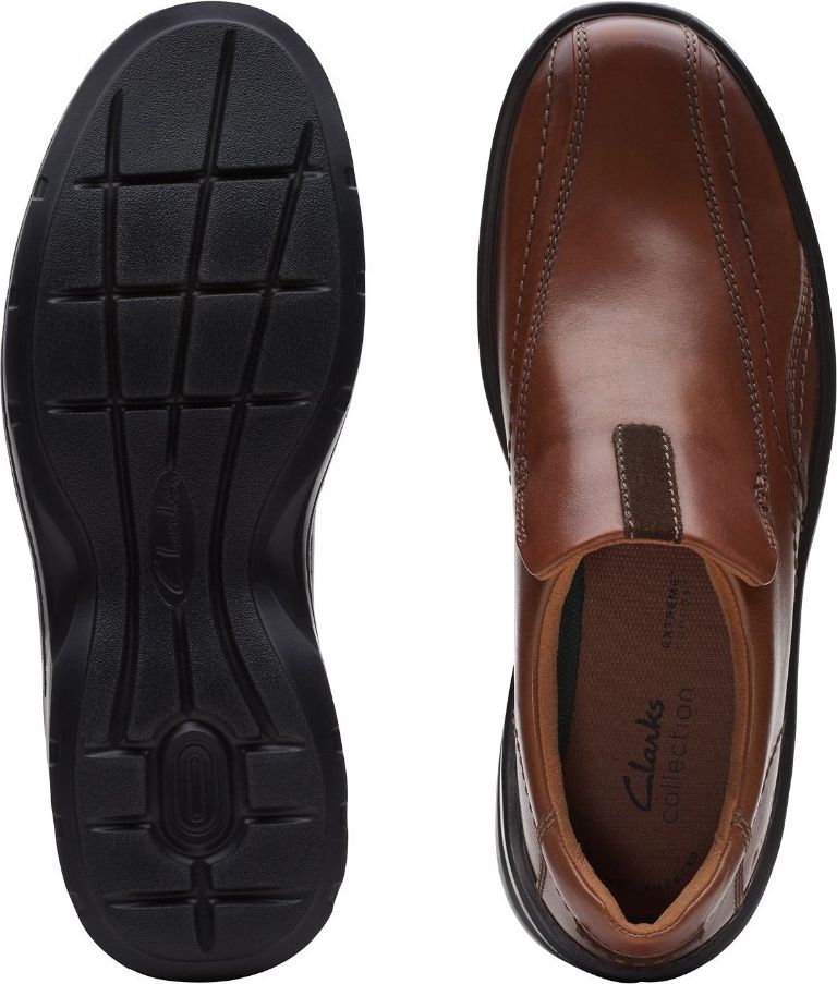 Clarks Shoes Gessler Step Dark Tan